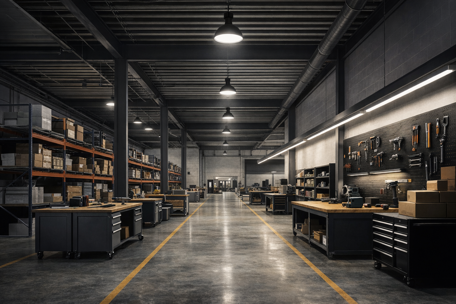 Industrial lighting environment